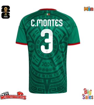 Mexico Cesar Montes #3 Replica Home Stadium Shirt World Cup 2026 Short Sleeve